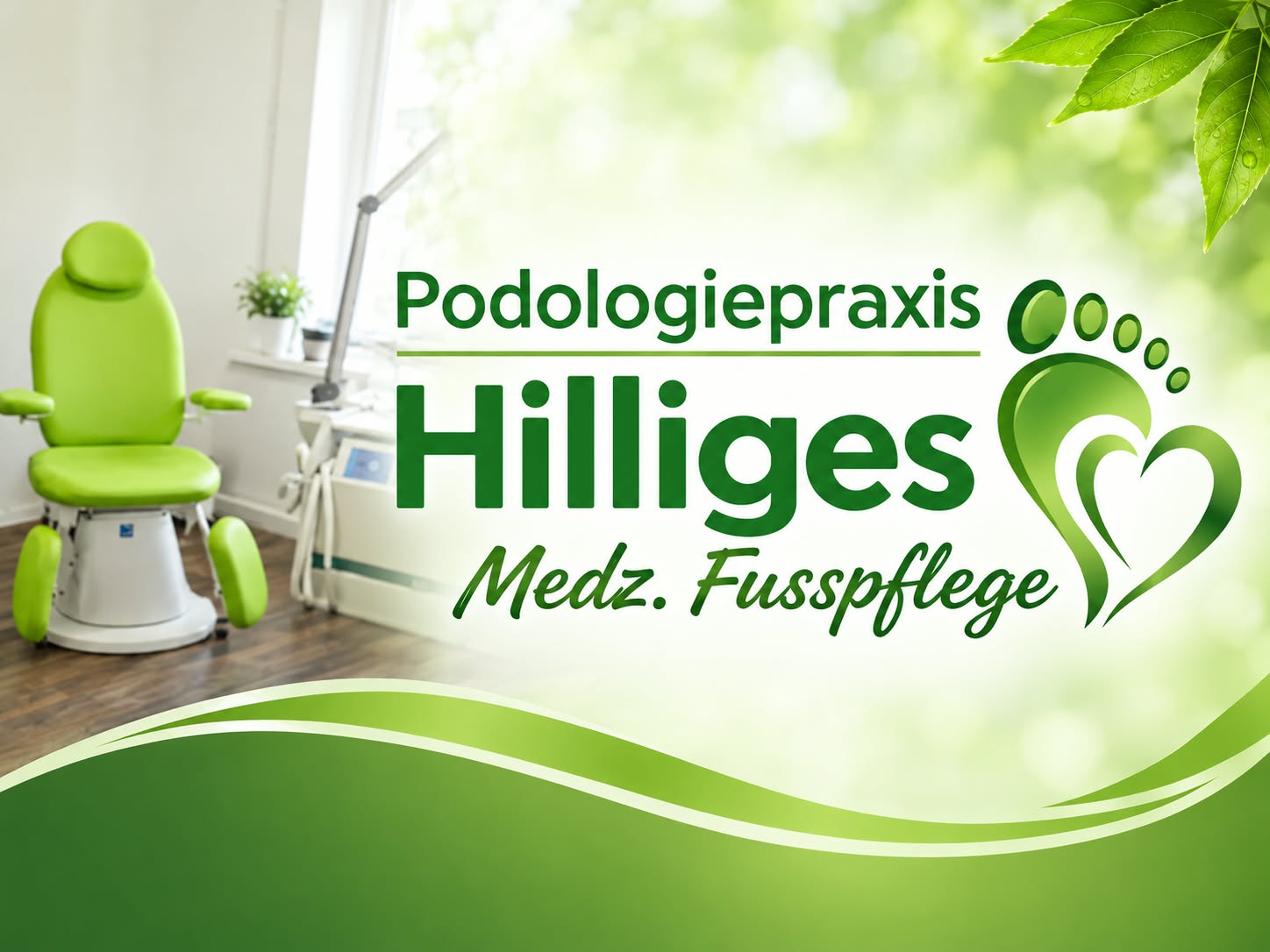 Ausschnitt des Praxis-Titelbilds der Podologiepraxis Hilliges